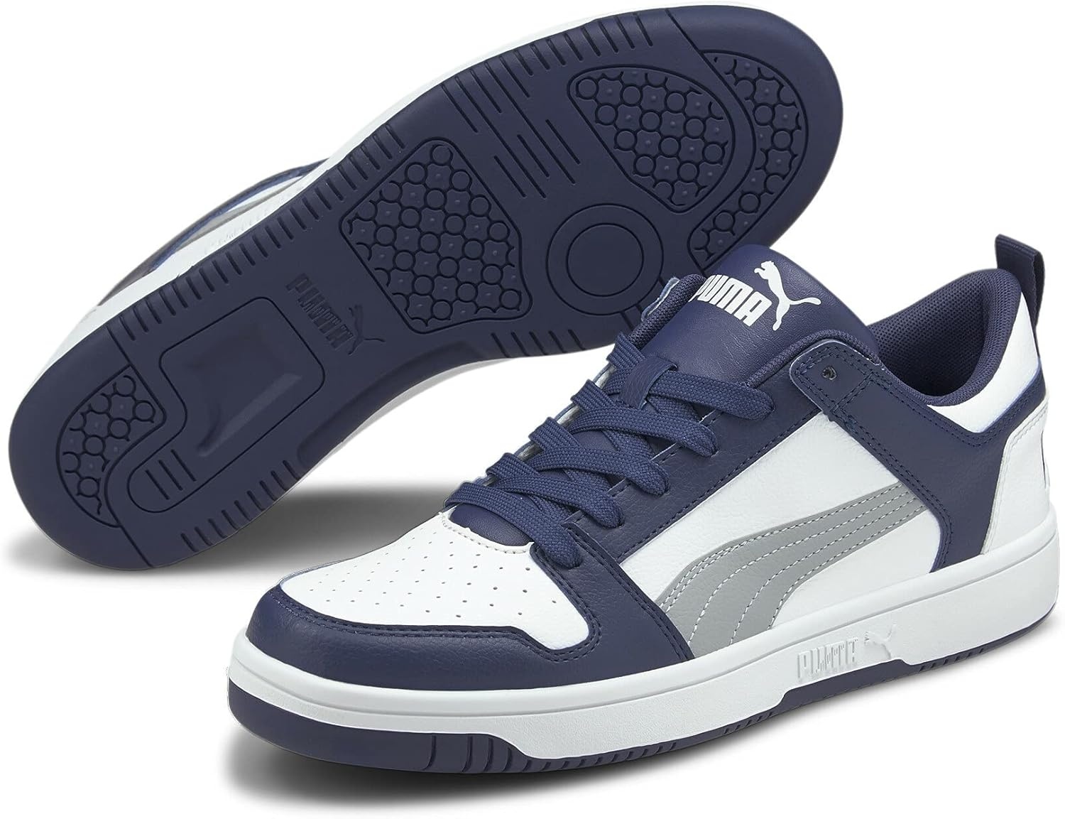 image:imagePUMA Mens Rebound Layup Lo SneakerElektro Blue Quarry Puma White