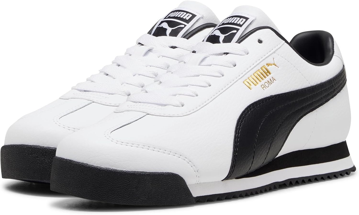 image:imagePUMA Mens Roma Sneakers24 Whiteblackteam Gold