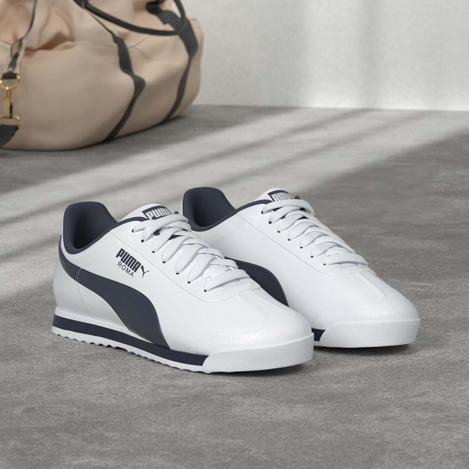 image:imagePUMA Mens Roma SneakersWhiteNew Navy