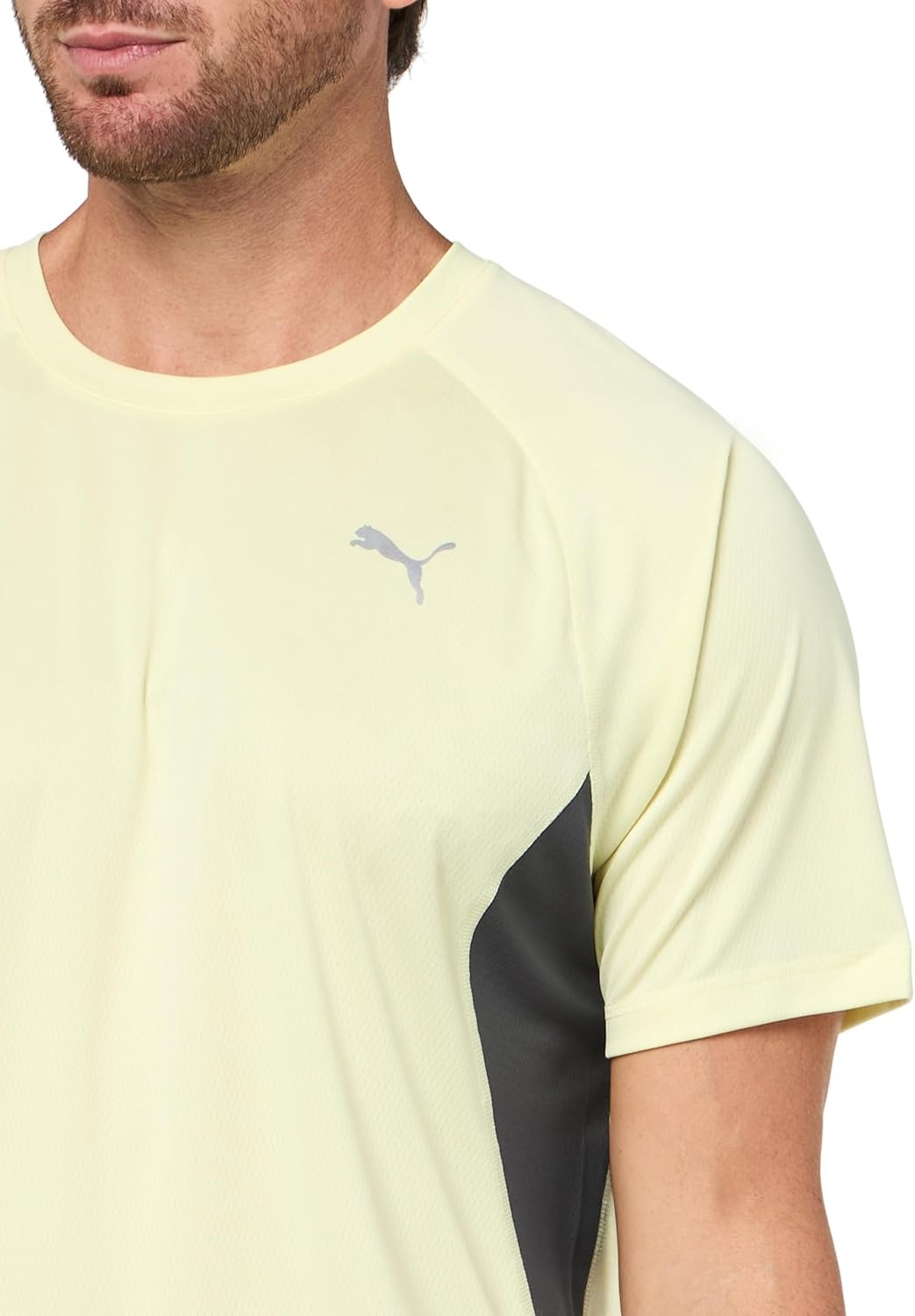 image:imagePUMA Mens Run Favorite Velocity Crew Neck Short Sleeve Athletic Running Casual Tops BreathableGold Moon Ah25