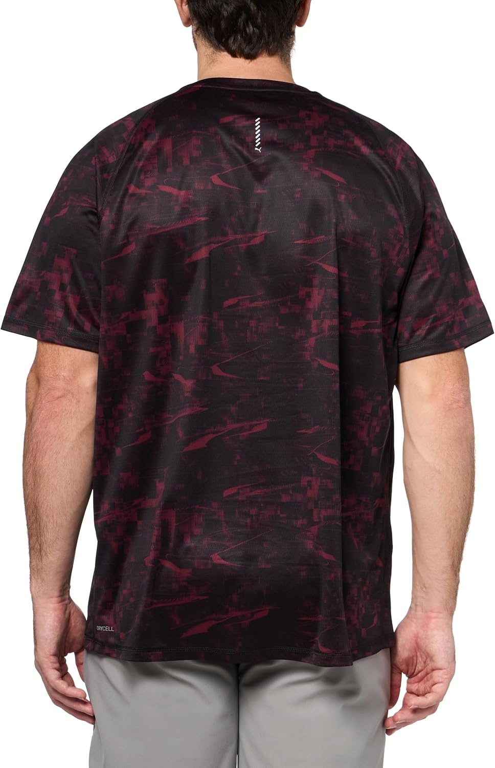 image:imagePUMA Mens Run Favorite Velocity Crew Neck Short Sleeve Athletic Running Casual Tops BreathableRuby Shimmer All Over Print Ah25