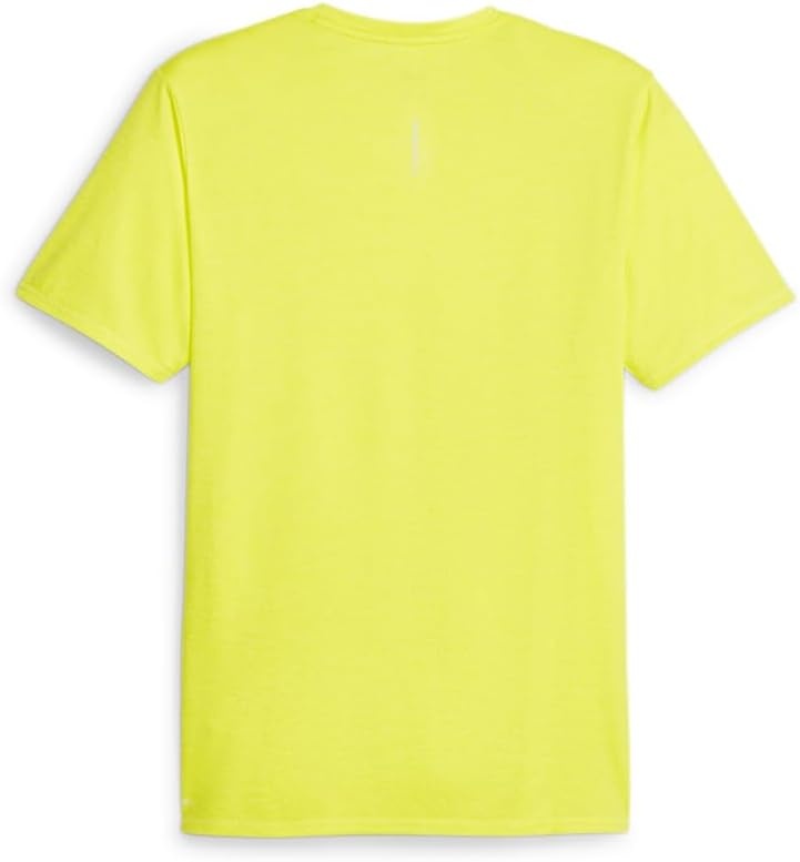 image:imagePUMA Mens Run Favorite Velocity Crew Neck Short Sleeve Athletic Running Casual Tops BreathableYellow Burst Heather
