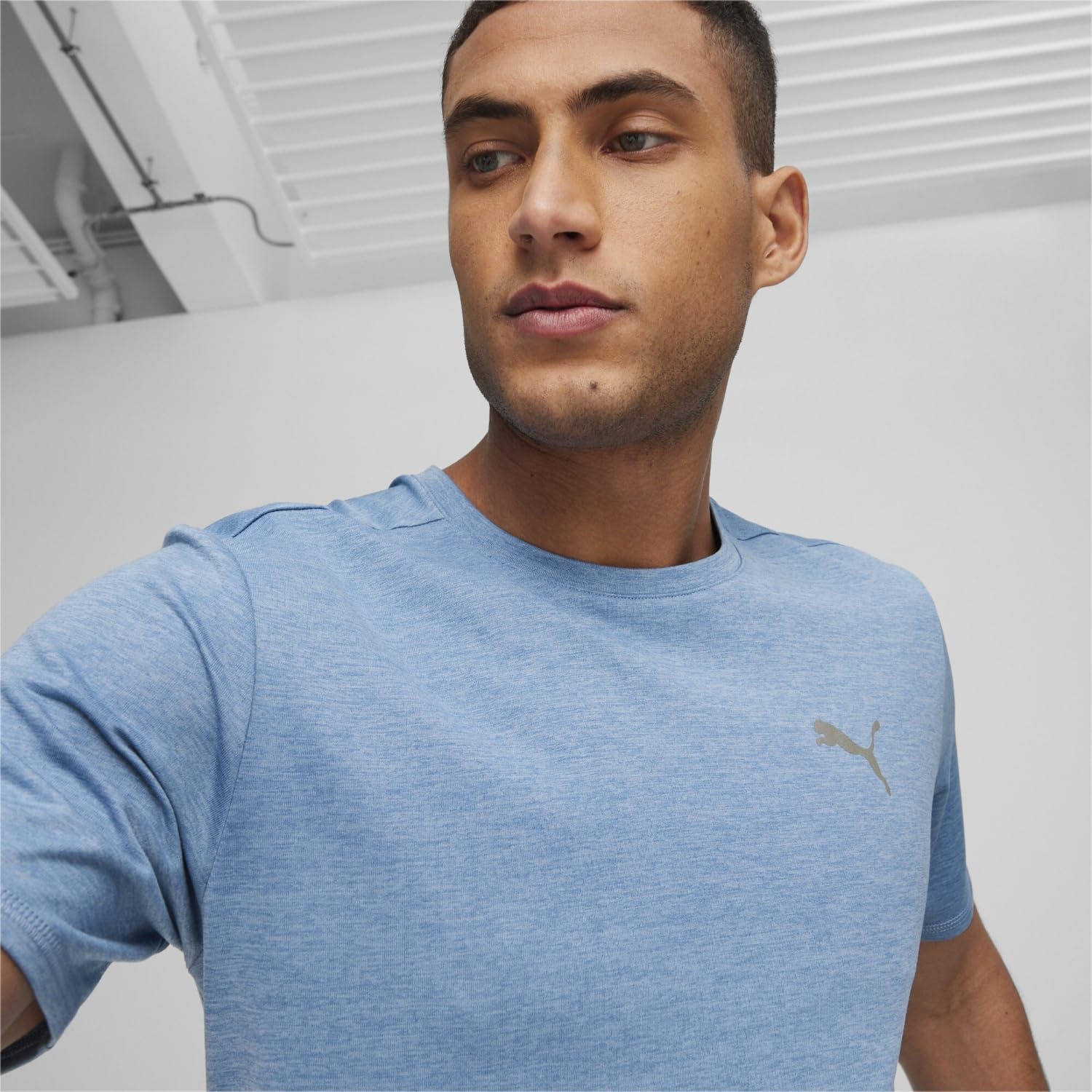 image:imagePUMA Mens Run Favorite Velocity Crew Neck Short Sleeve Athletic Running Casual Tops BreathableZen Blueheather