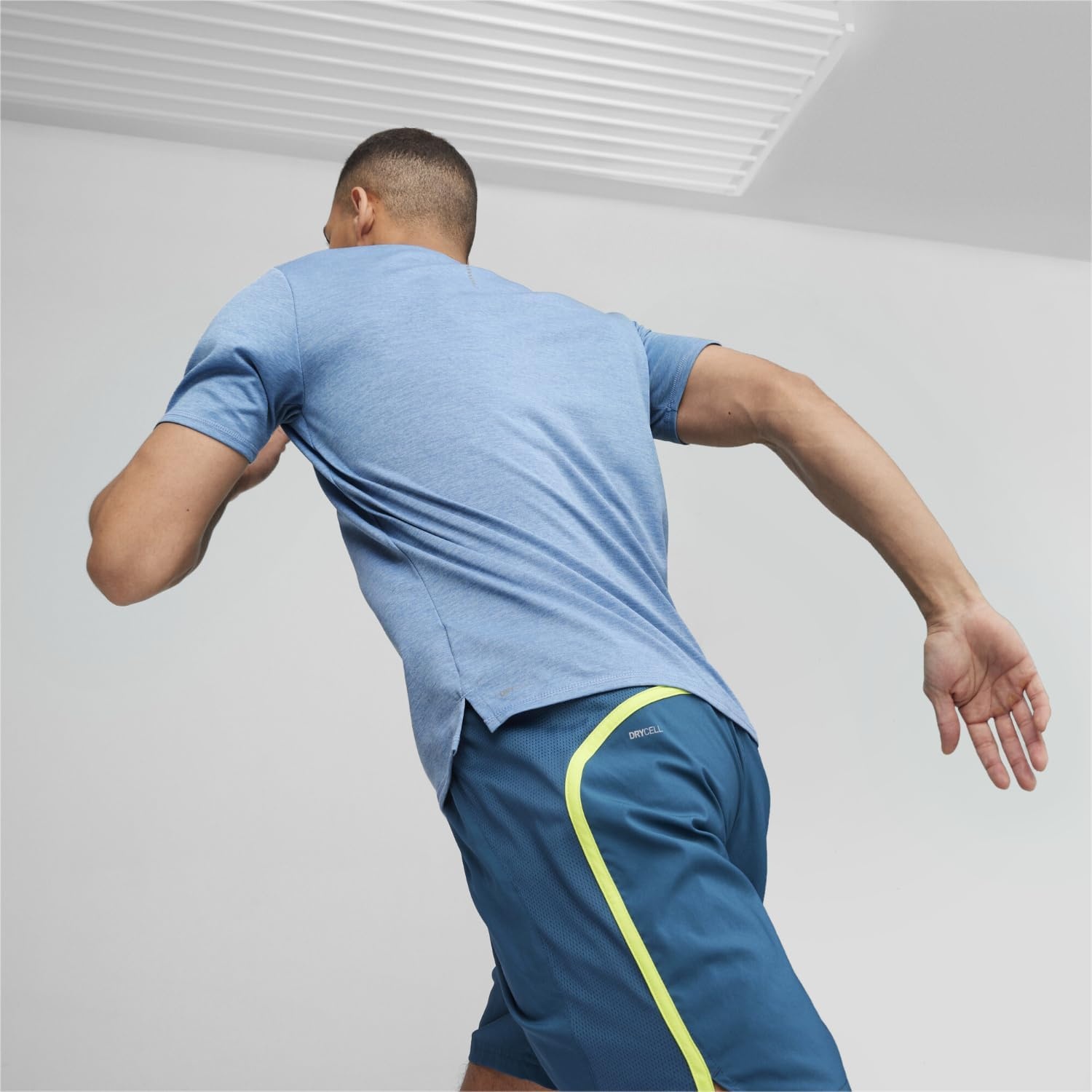 image:imagePUMA Mens Run Favorite Velocity Crew Neck Short Sleeve Athletic Running Casual Tops BreathableZen Blueheather