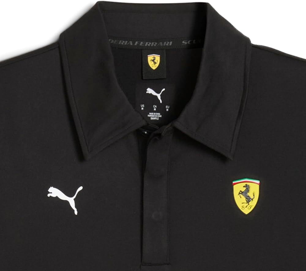 image:imagePUMA Mens Scuderia Ferrari Sportswear Cloudspun Shirt Casual Casual BlackBlack