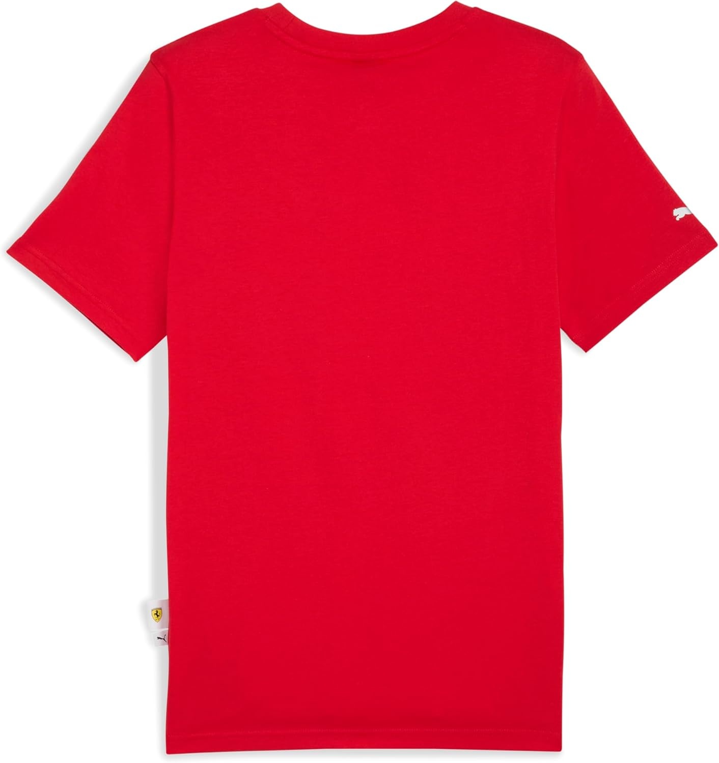 image:imagePUMA Mens Scuderia Ferrari Sportswear Tonal Shield Logo Crew Neck Short Sleeve Casual Tops Casual RedRosso Corsa Tonal Shield Ah25