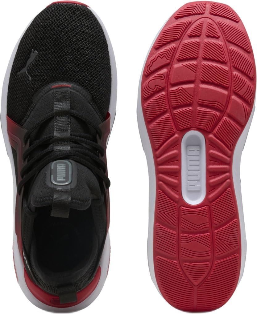 image:imagePUMA Mens Softride Enzo 5 Running Sneakers Shoes WhiteBlackredcool Dark Grey