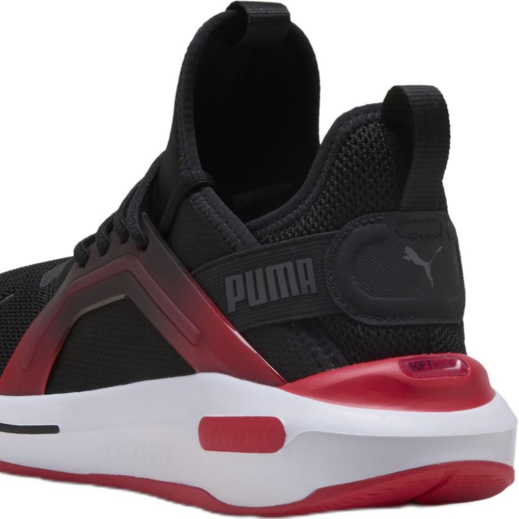image:imagePUMA Mens Softride Enzo 5 Running Sneakers Shoes WhiteBlackredcool Dark Grey