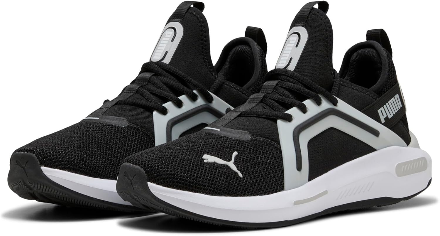 image:imagePUMA Mens Softride Enzo 5 Running Sneakers Shoes WhiteBlackwhitecool Light Gray