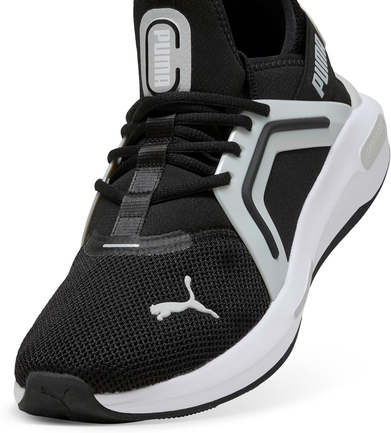 image:imagePUMA Mens Softride Enzo 5 Running Sneakers Shoes WhiteBlackwhitecool Light Gray