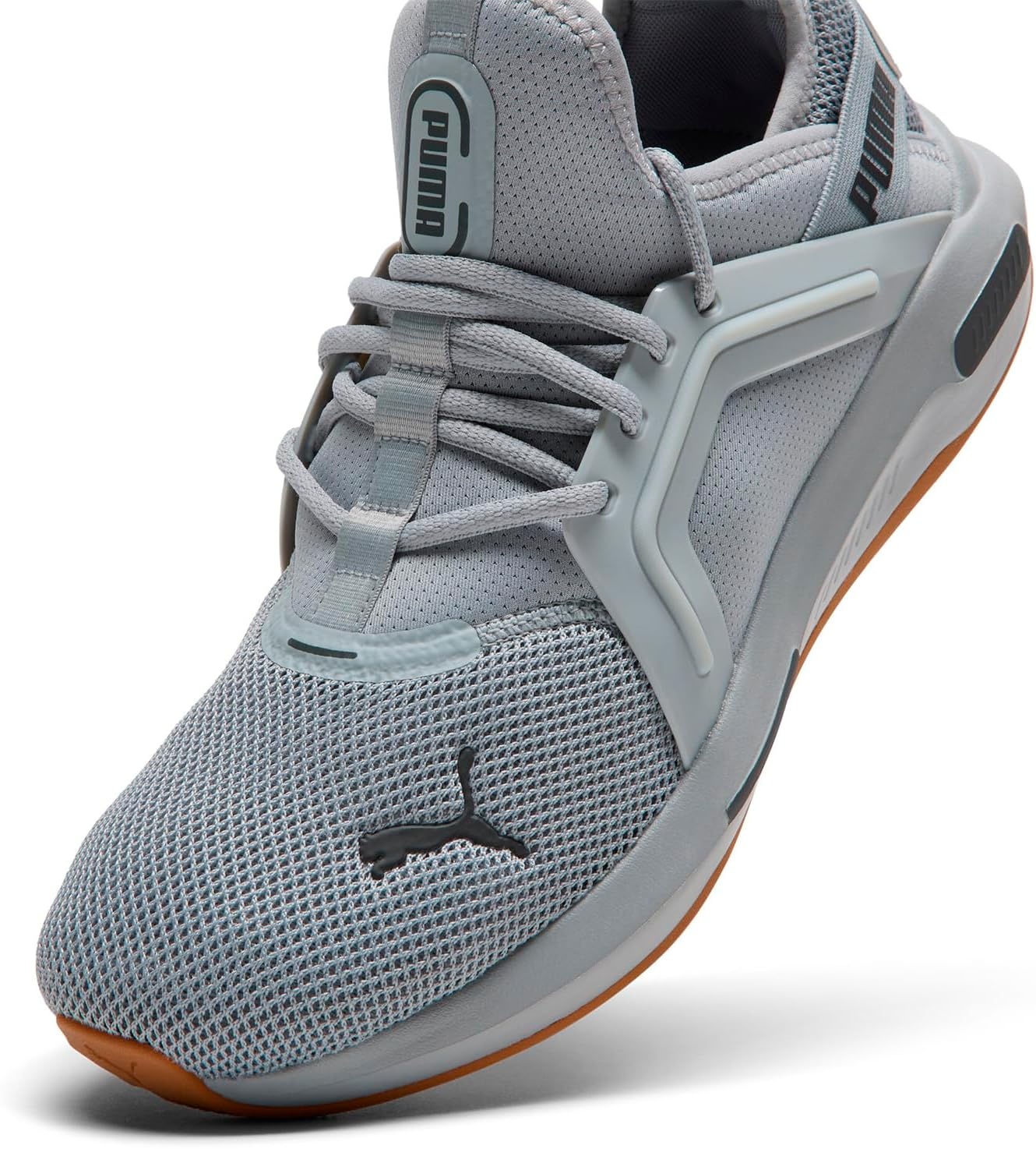 image:imagePUMA Mens Softride Enzo 5 Running Sneakers Shoes WhiteCool Mid GrayCool Gray Gum