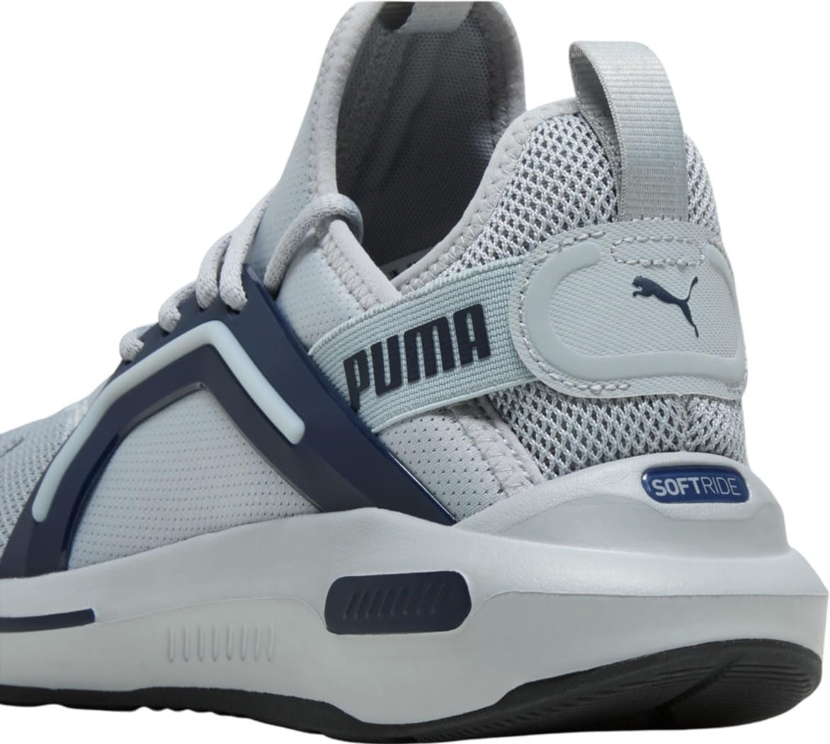 image:imagePUMA Mens Softride Enzo 5 Running Sneakers Shoes WhiteCool Mid GrayNavy