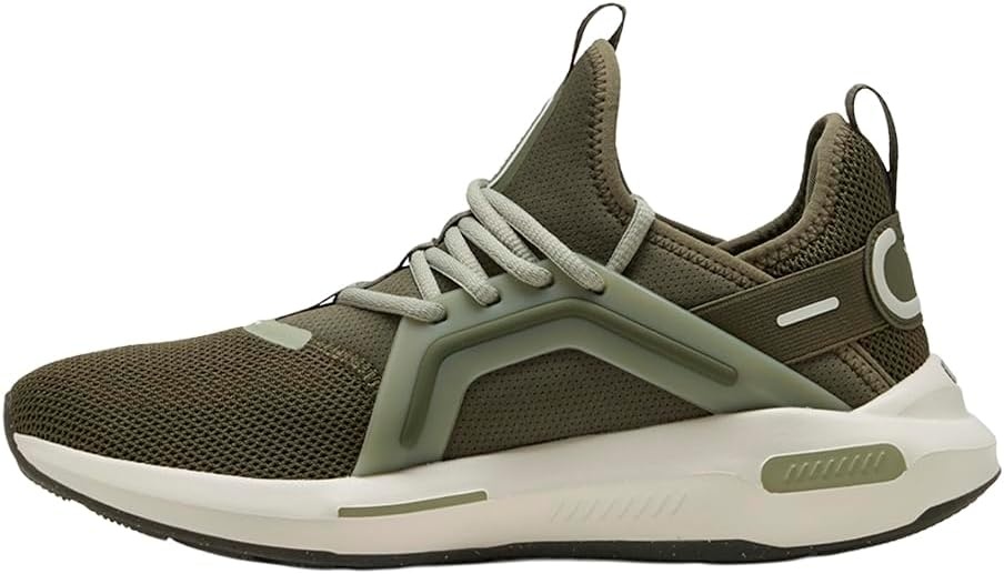 image:imagePUMA Mens Softride Enzo 5 Running Sneakers Shoes WhiteLoden GreenLux ArmyVapor Gray