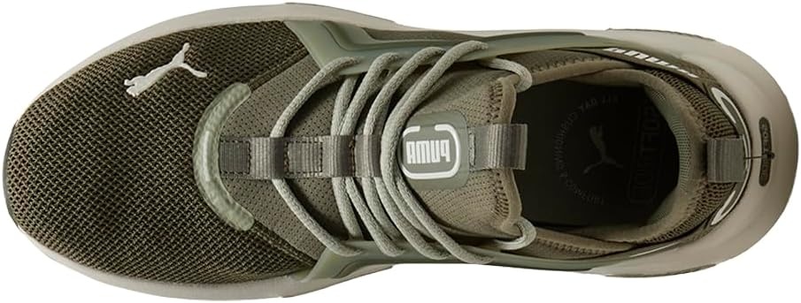 image:imagePUMA Mens Softride Enzo 5 Running Sneakers Shoes WhiteLoden GreenLux ArmyVapor Gray