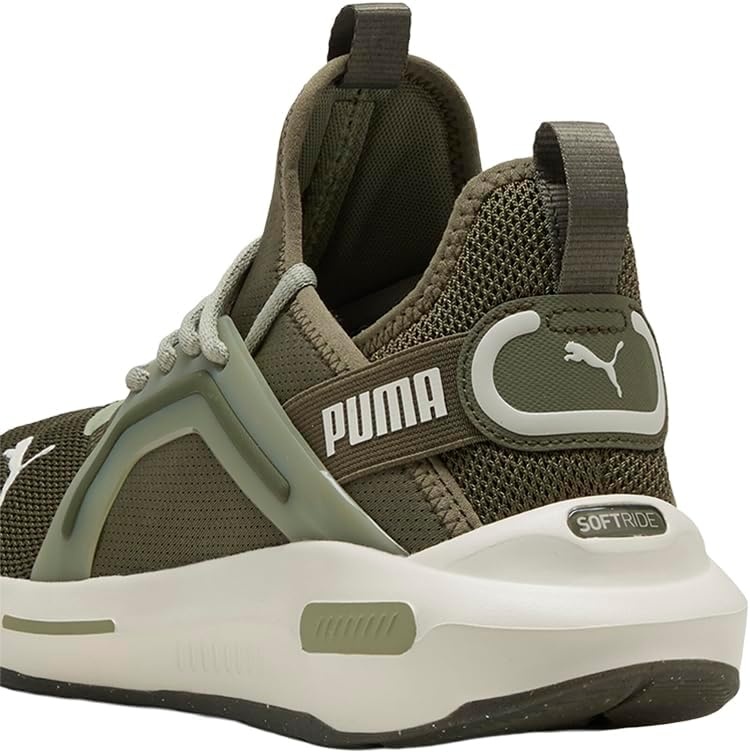 image:imagePUMA Mens Softride Enzo 5 Running Sneakers Shoes WhiteLoden GreenLux ArmyVapor Gray