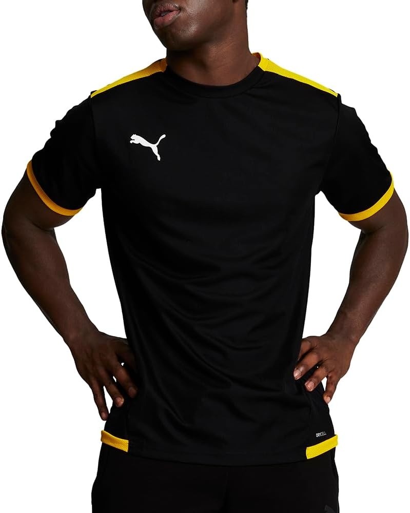 image:imagePUMA Mens Teamliga Crew Neck Short Sleeve Jersey Casual BlueBlack