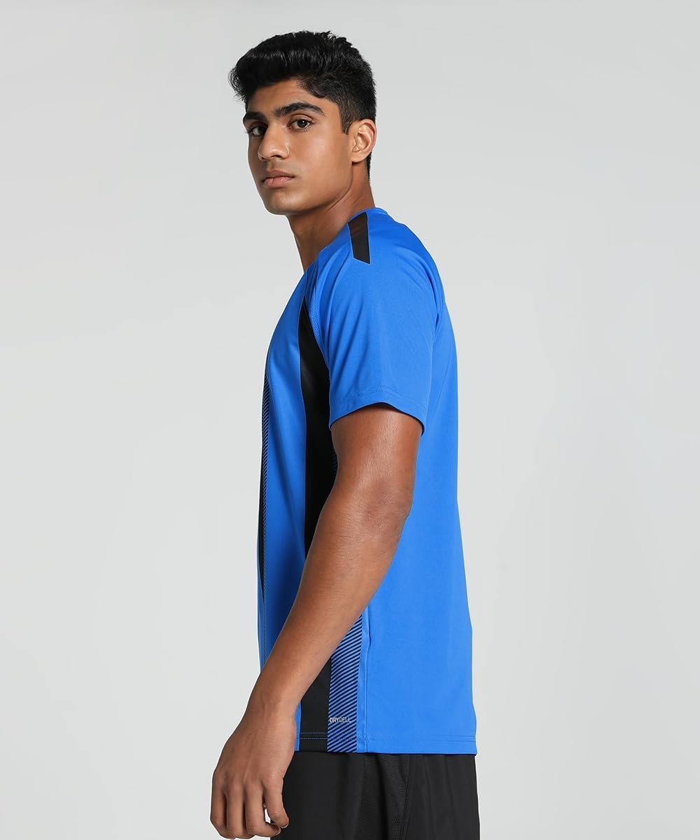 image:imagePUMA Mens Teamliga Crew Neck Short Sleeve Jersey Casual BlueElectric Blue Lemonadepuma Blackpuma White