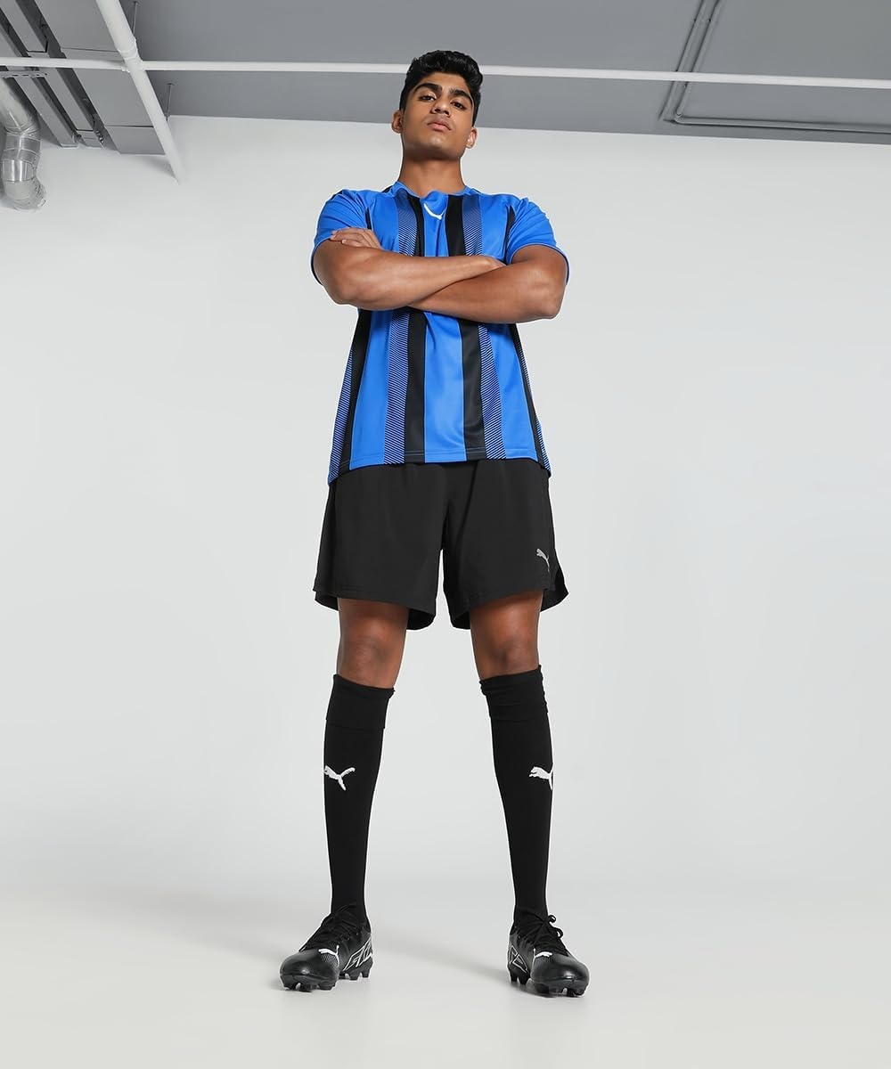 image:imagePUMA Mens Teamliga Crew Neck Short Sleeve Jersey Casual BlueElectric Blue Lemonadepuma Blackpuma White