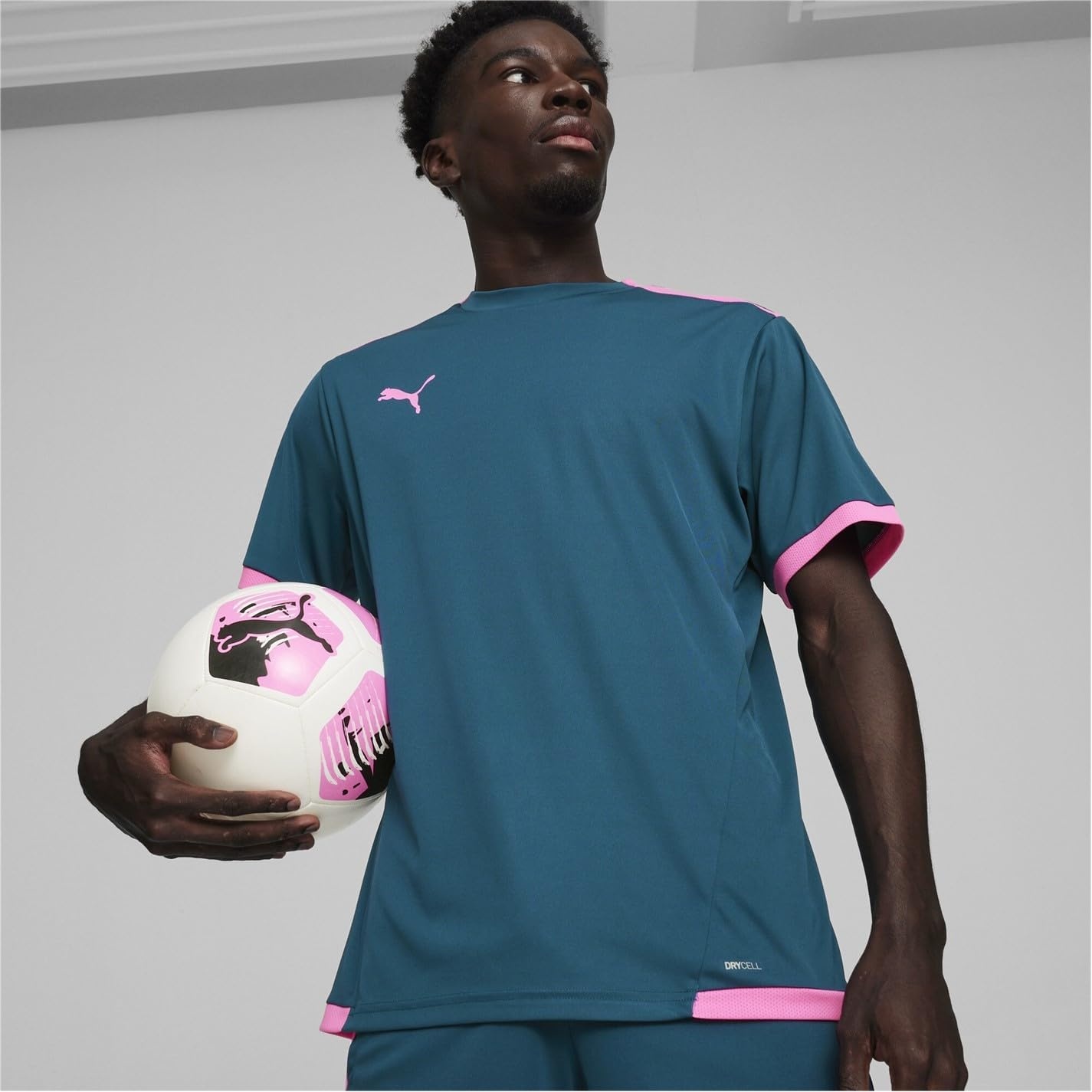 image:imagePUMA Mens Teamliga Crew Neck Short Sleeve Jersey Casual BlueOcean Tropic