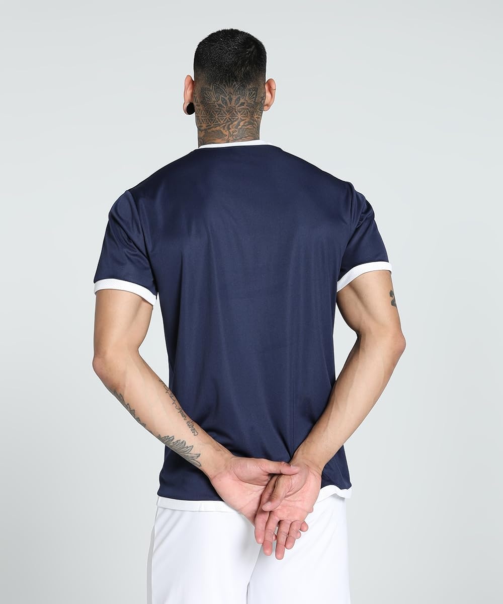 image:imagePUMA Mens Teamliga Crew Neck Short Sleeve Jersey Casual BluePeacoatpuma White
