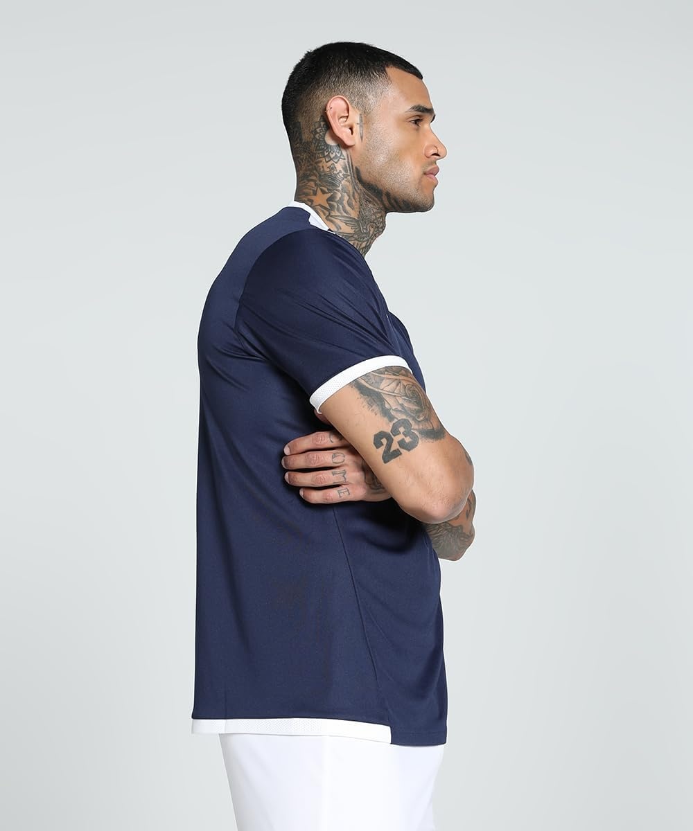 image:imagePUMA Mens Teamliga Crew Neck Short Sleeve Jersey Casual BluePeacoatpuma White