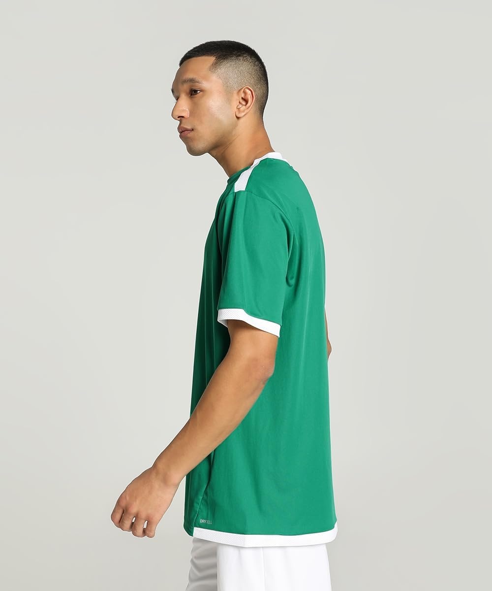 image:imagePUMA Mens Teamliga Crew Neck Short Sleeve Jersey Casual BluePepper Greenpuma White