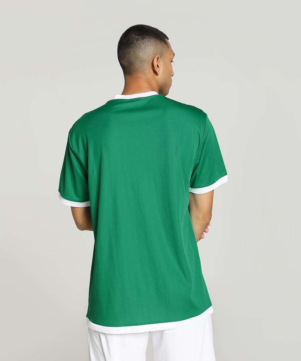 image:imagePUMA Mens Teamliga Crew Neck Short Sleeve Jersey Casual BluePepper Greenpuma White
