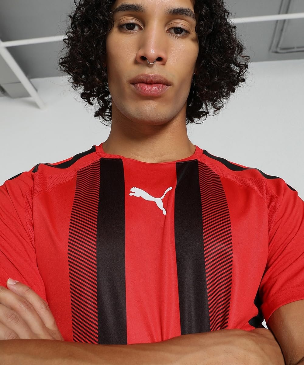 image:imagePUMA Mens Teamliga Crew Neck Short Sleeve Jersey Casual BluePuma Puma Red Blackpuma White