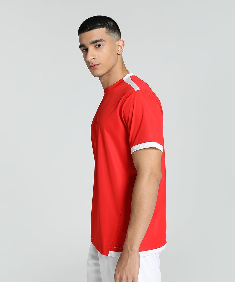 image:imagePUMA Mens Teamliga Crew Neck Short Sleeve Jersey Casual BluePuma Red Puma White