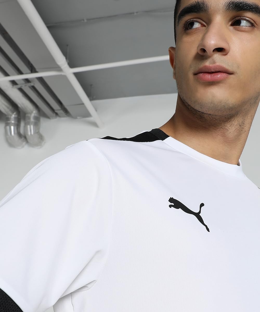image:imagePUMA Mens Teamliga Crew Neck Short Sleeve Jersey Casual BluePuma White Puma Black