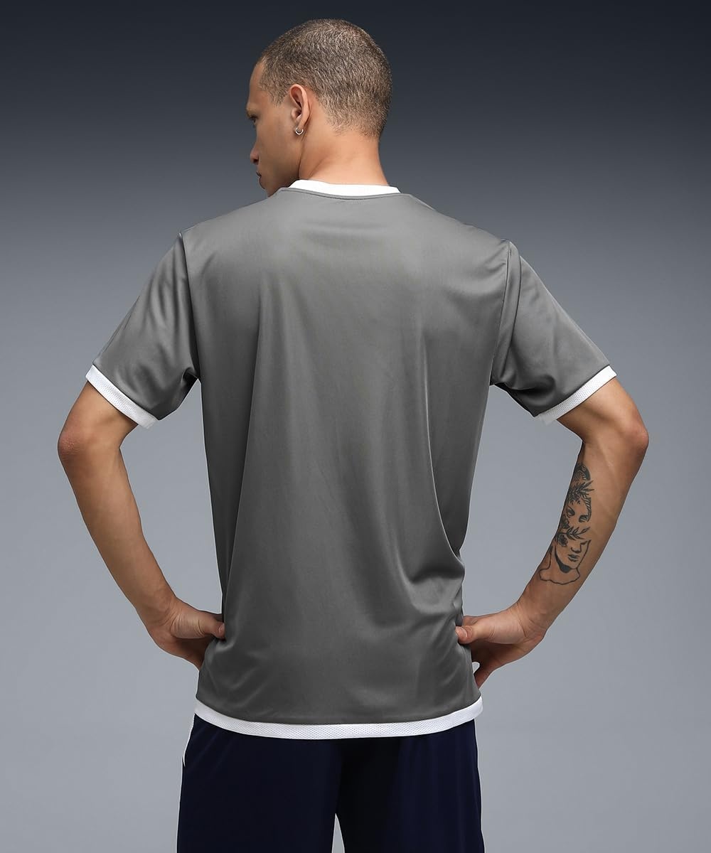 image:imagePUMA Mens Teamliga Crew Neck Short Sleeve Jersey Casual BlueSmoked Pearlpuma White