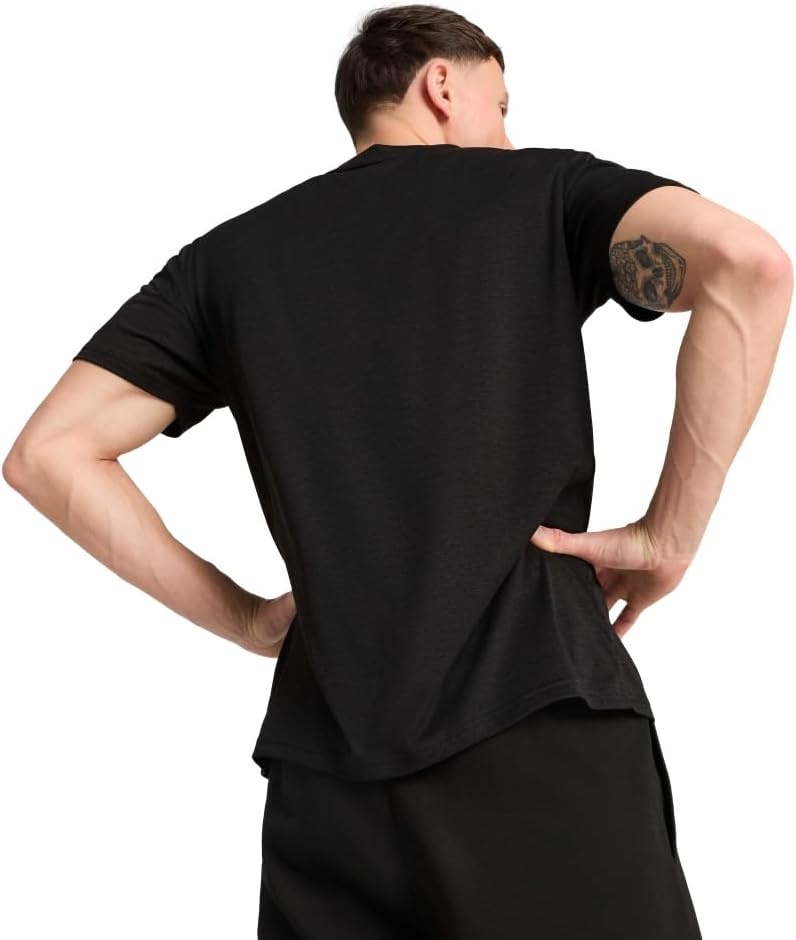 image:imagePUMA Mens Train All Day Essentials Heather Cat Crew Neck Short Sleeve Cf Casual Tops CasualBlack