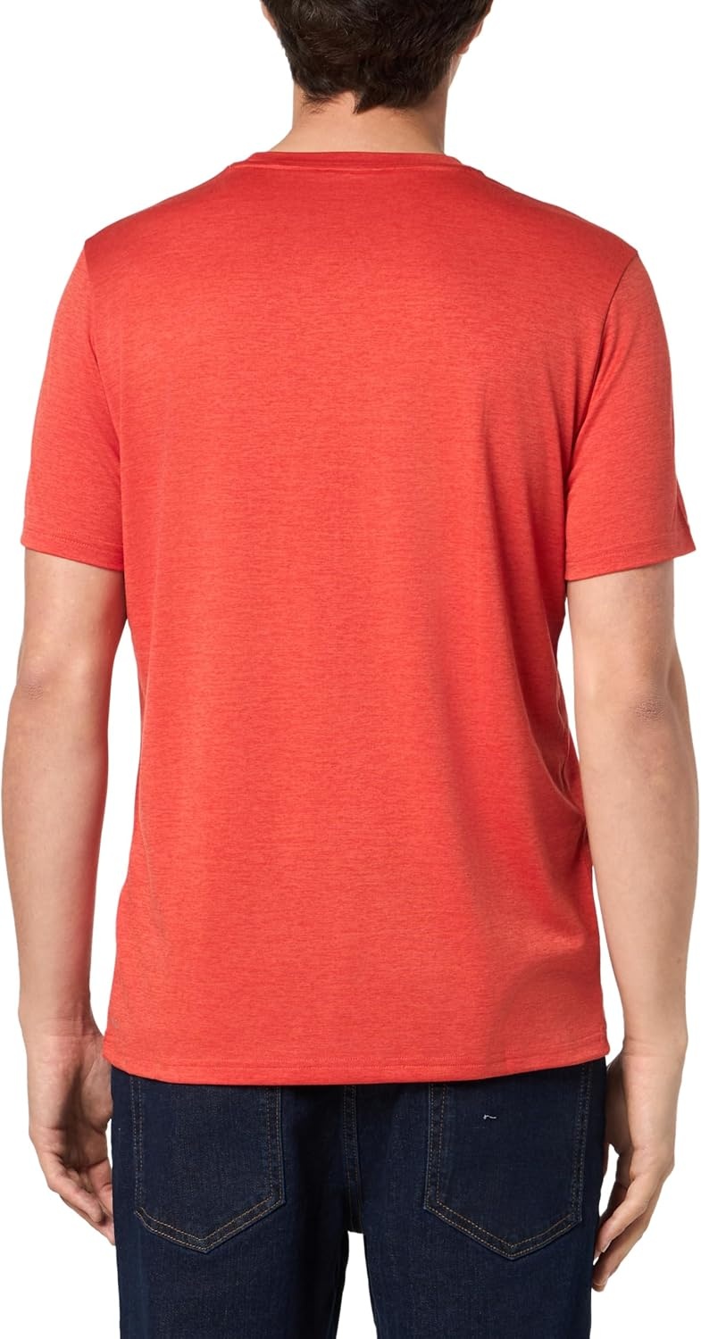 image:imagePUMA Mens Train All Day Essentials Heather Cat Crew Neck Short Sleeve Cf Casual Tops CasualRed Fire Heather