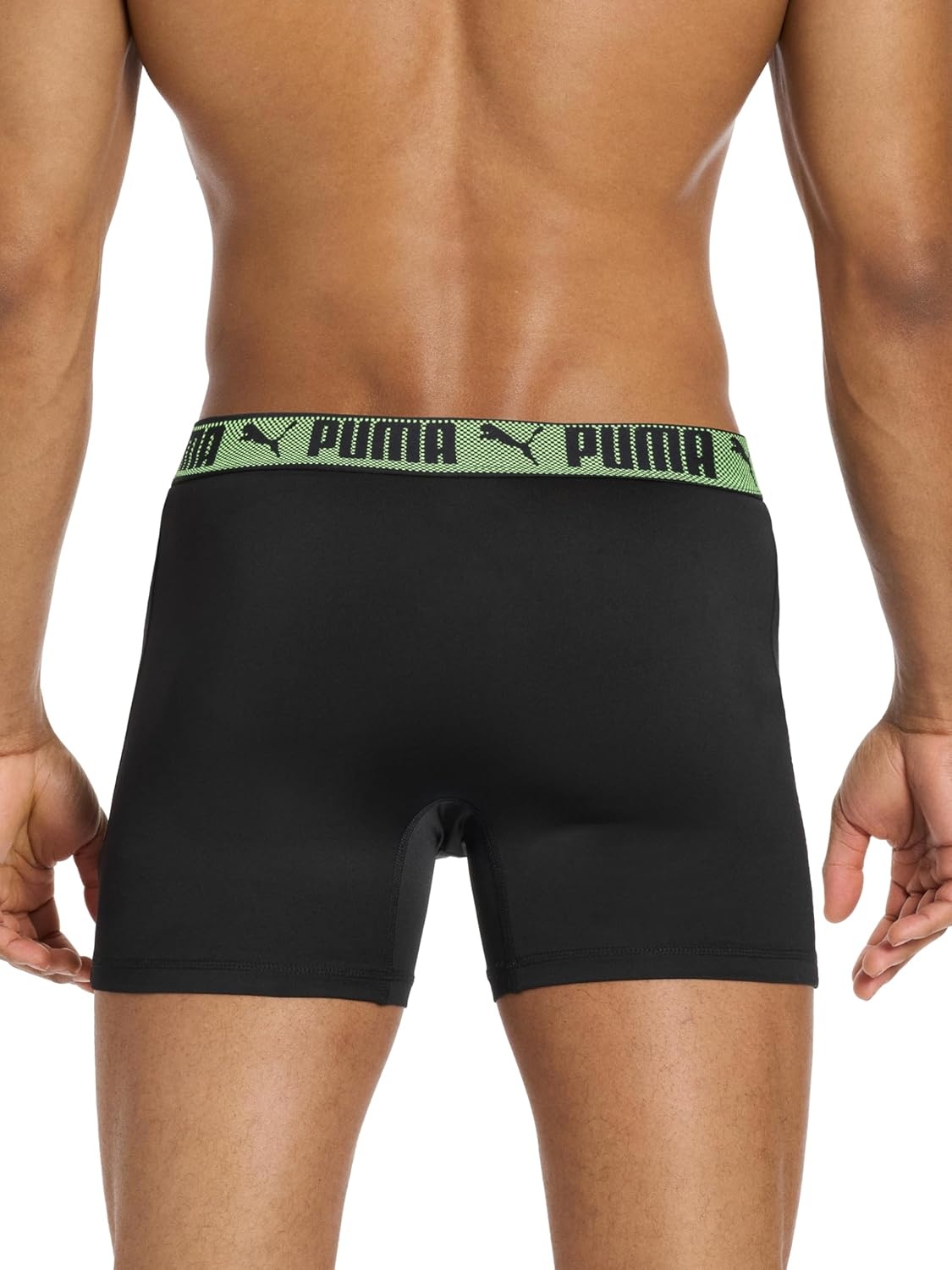 image:imagePUMA Mens Training Fit AntiOdor 5 Pack Boxer BriefsBlackBright