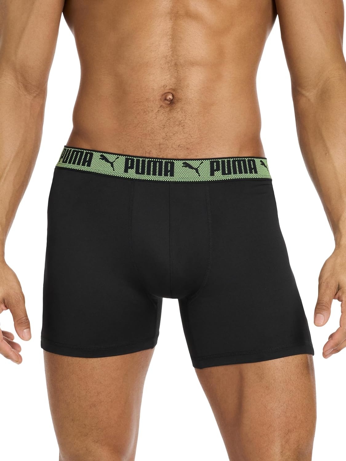 image:imagePUMA Mens Training Fit AntiOdor 5 Pack Boxer BriefsBlackBright