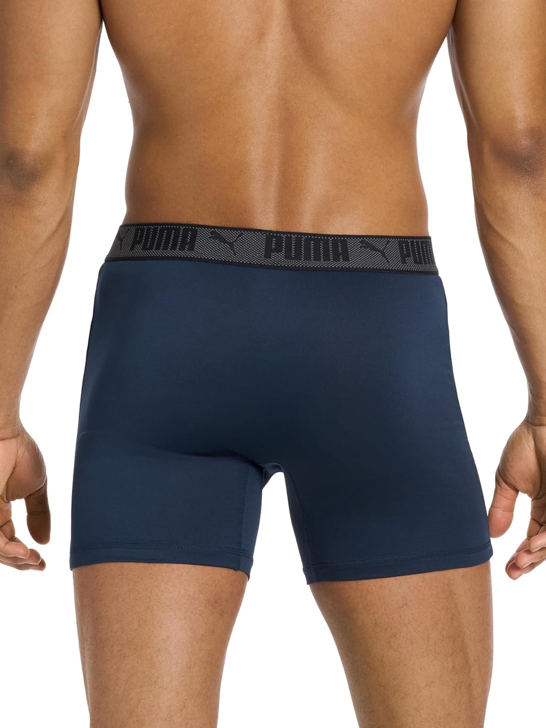 image:imagePUMA Mens Training Fit AntiOdor 5 Pack Boxer BriefsBlackPeacoatCastlerock
