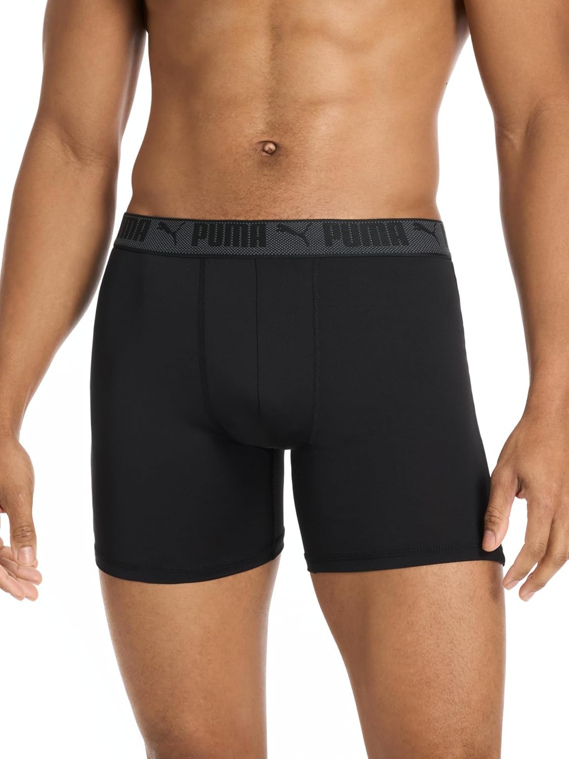 image:imagePUMA Mens Training Fit AntiOdor 5 Pack Boxer BriefsGreyGreenBlackOliveDusk