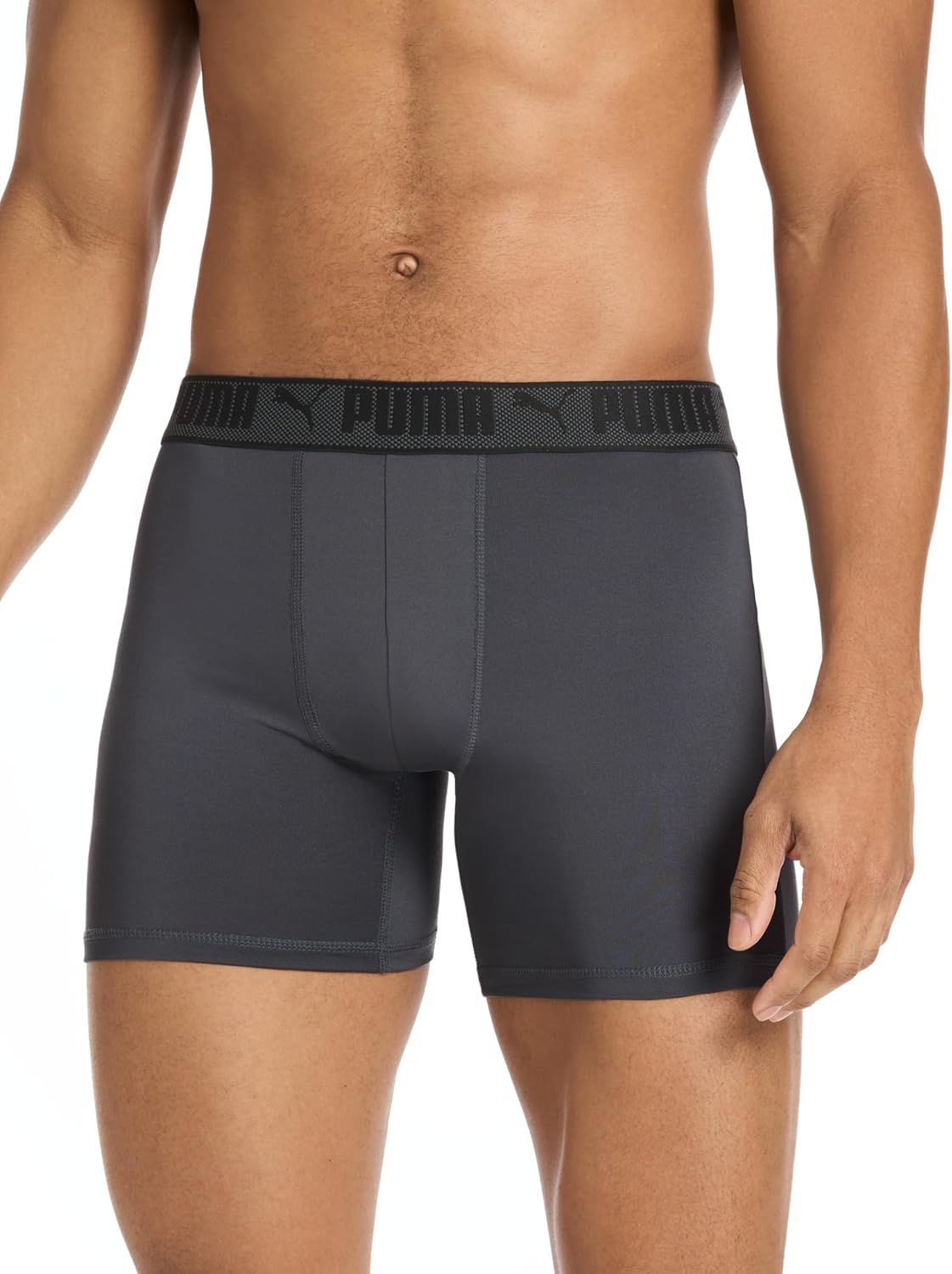 image:imagePUMA Mens Training Fit AntiOdor 5 Pack Boxer BriefsIndigoGreyRoyalRubyNavy