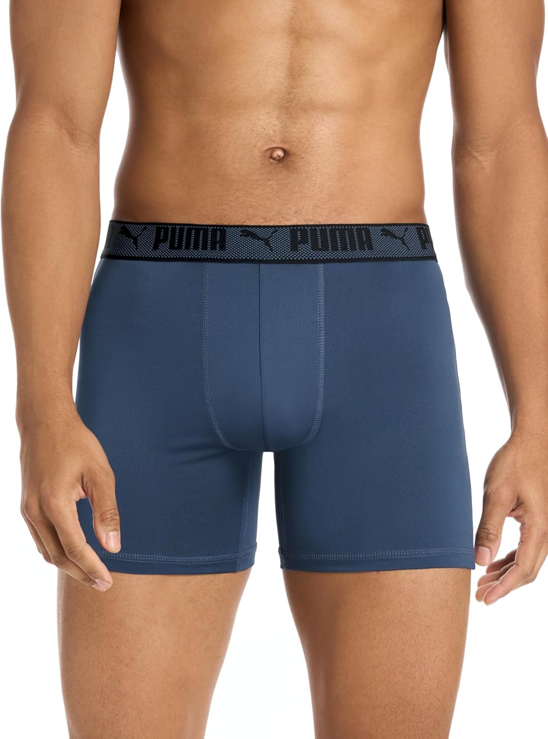 image:imagePUMA Mens Training Fit AntiOdor 5 Pack Boxer BriefsIndigoGreyRoyalRubyNavy