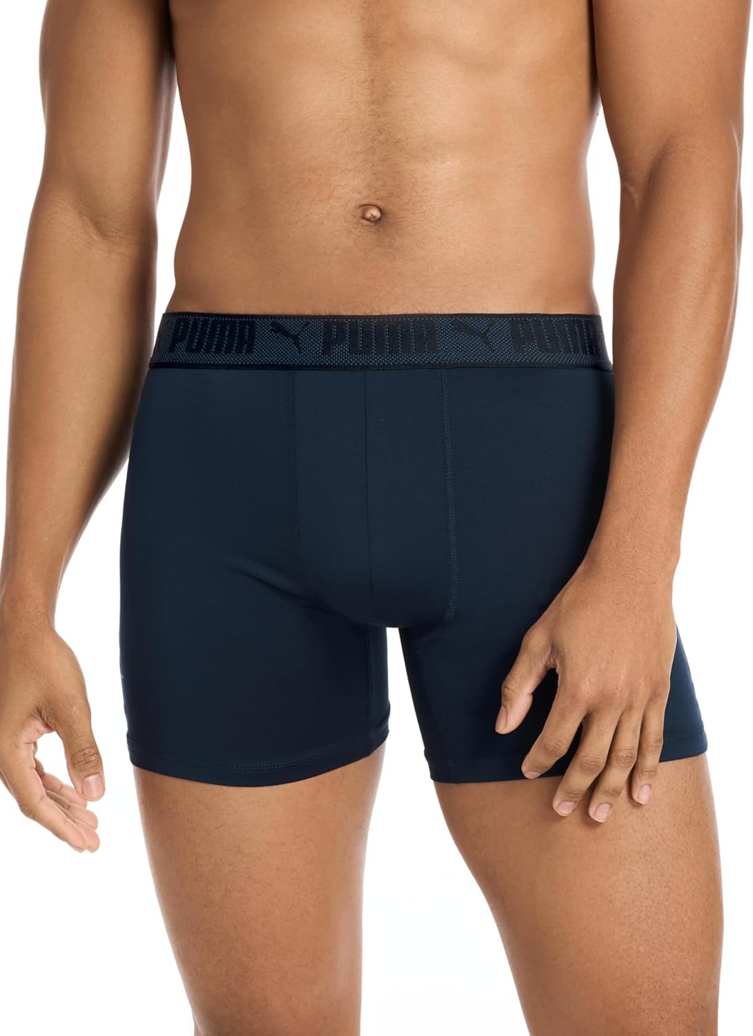 image:imagePUMA Mens Training Fit AntiOdor 5 Pack Boxer BriefsIndigoGreyRoyalRubyNavy