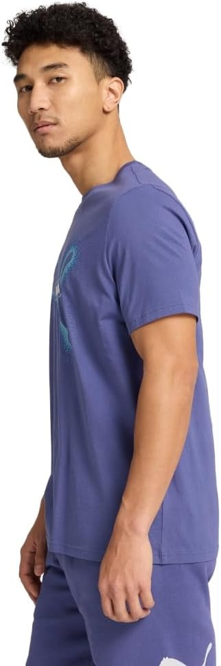 image:imagePUMA Mens Village Wear Graphic Crew Neck Short Sleeve Casual Tops CasualBlue