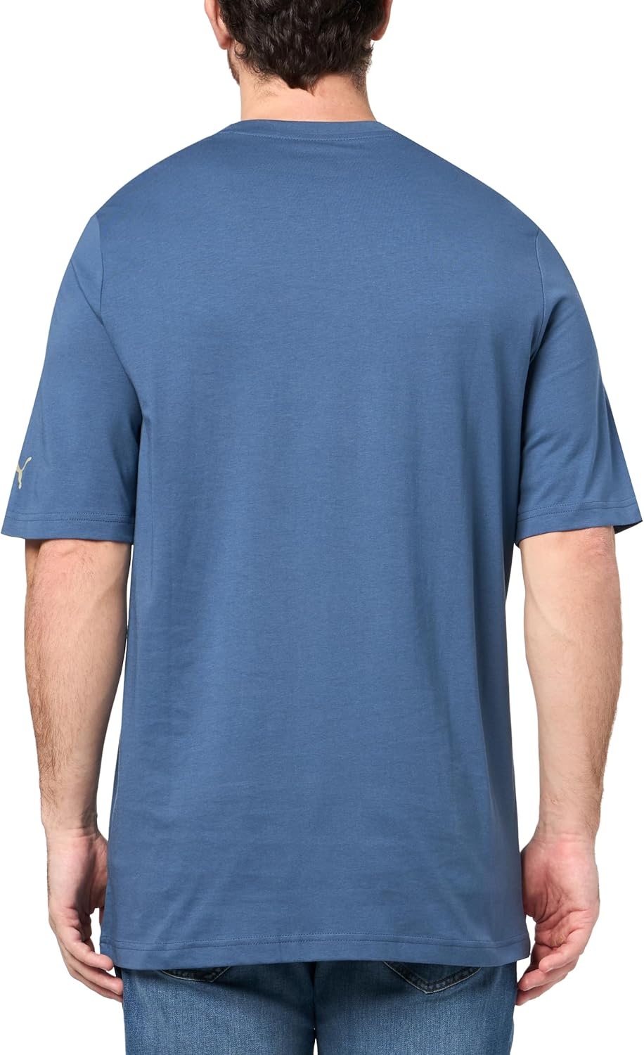 image:imagePUMA Mens Village Wear Graphic Crew Neck Short Sleeve Casual Tops CasualDark Indigo Double Up Ah25