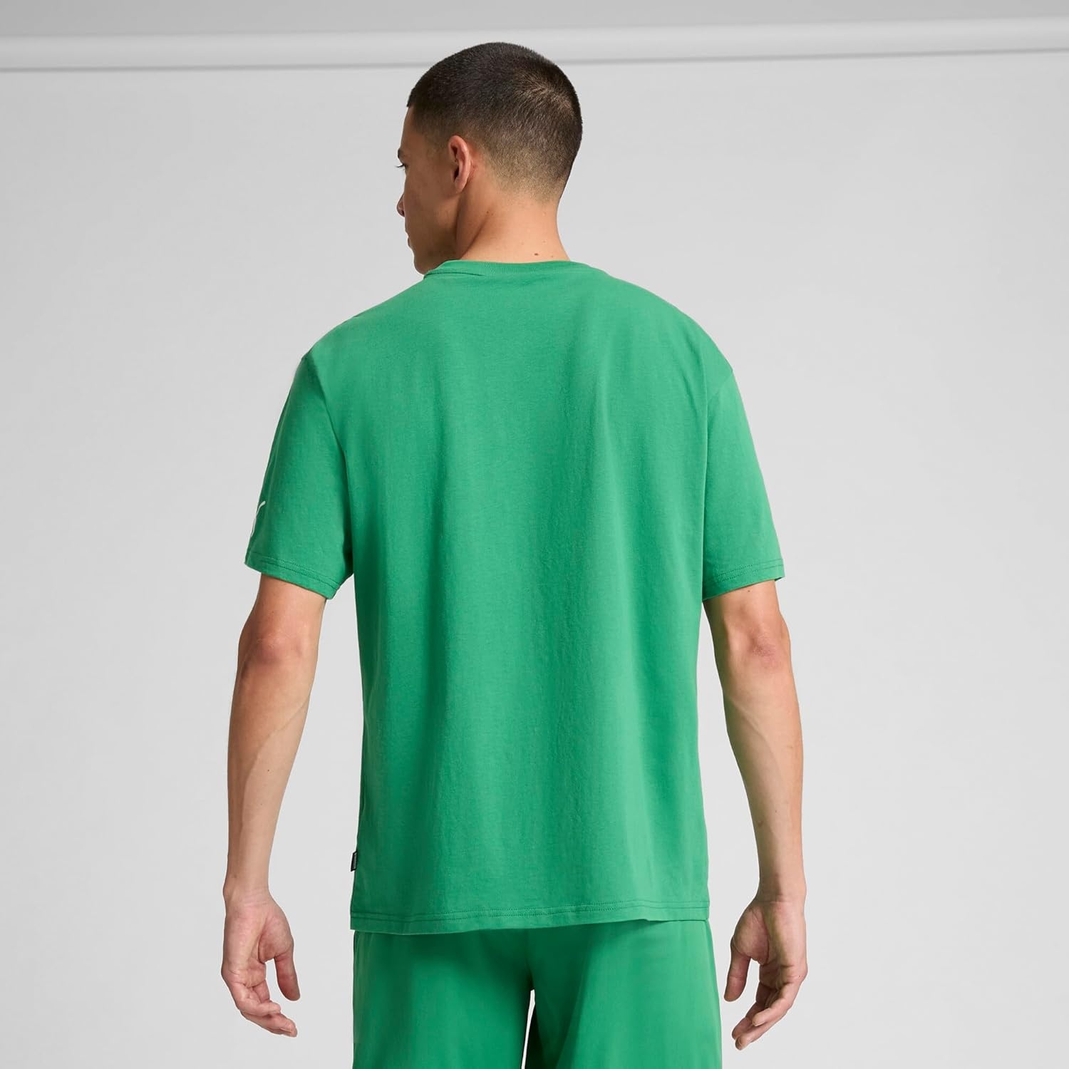 image:imagePUMA Mens Village Wear Graphic Crew Neck Short Sleeve Casual Tops CasualHoops Energy Archive Green Ss25