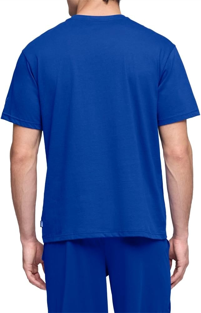 image:imagePUMA Mens Village Wear Graphic Crew Neck Short Sleeve Casual Tops CasualHoops Energy Vivid Blue Ss25
