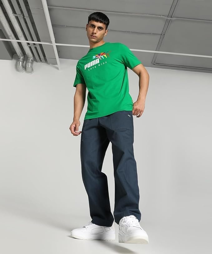 image:imagePUMA Mens Village Wear Graphic Crew Neck Short Sleeve Casual Tops CasualMeadowss24 Love