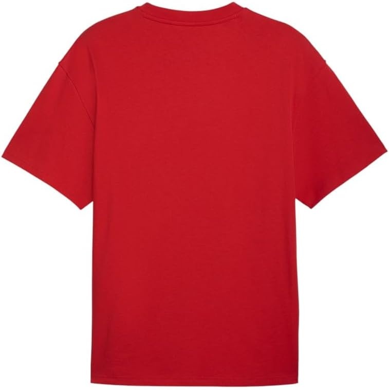 image:imagePUMA Mens Village Wear Graphic Crew Neck Short Sleeve Casual Tops CasualRed