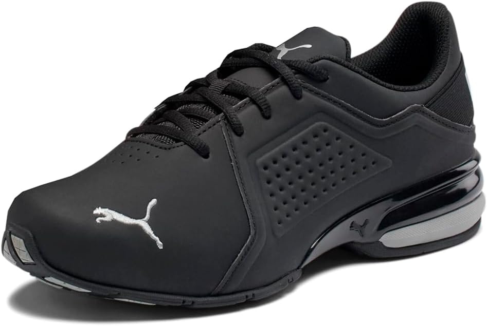 image:imagePUMA Mens Viz Runner Running Sneakers ShoesBlackSilver