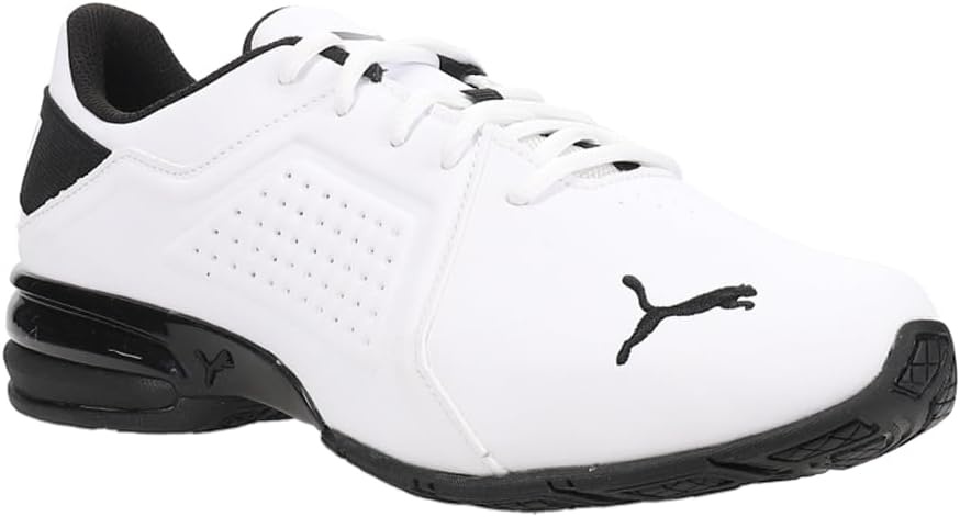 image:imagePUMA Mens Viz Runner Running Sneakers ShoesBlackWhite