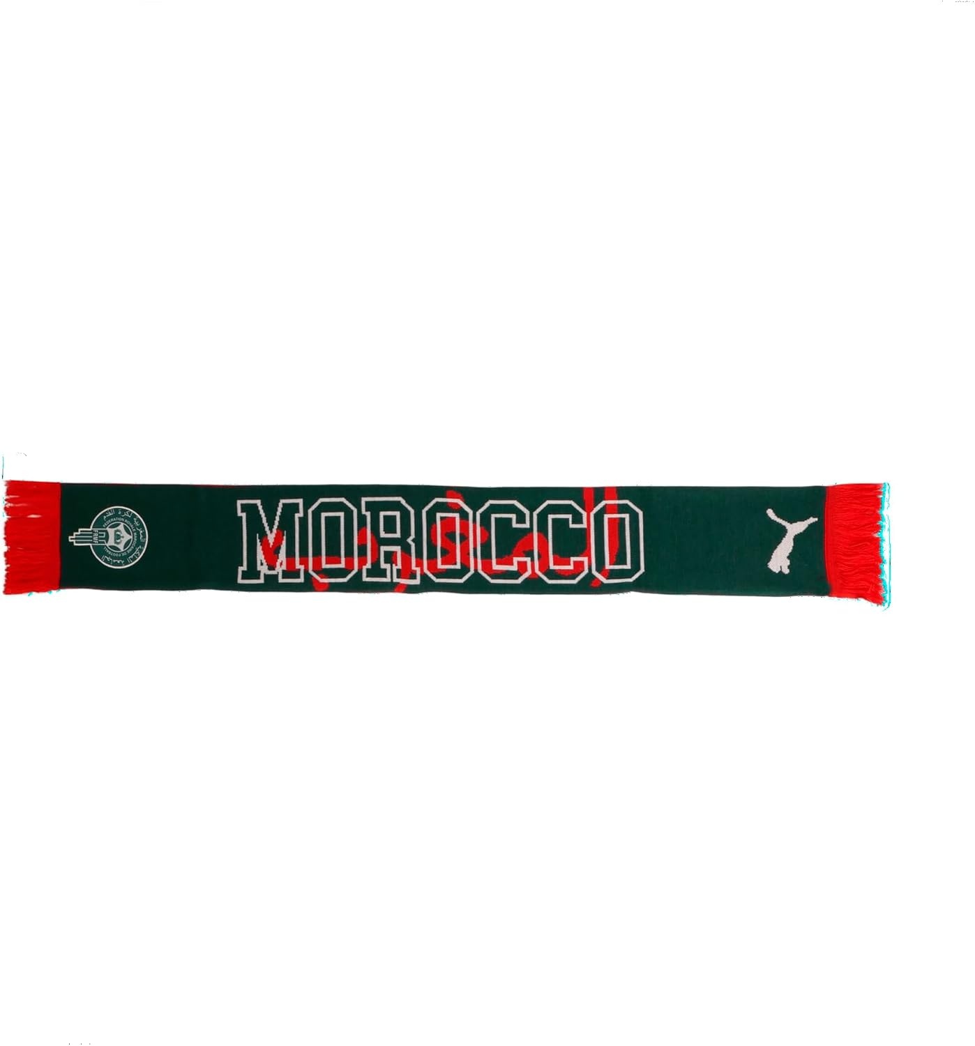 image:imagePUMA Unisex Morocco FA Scarf Dark MyrtleAlpine Snow SS26 OSmallFA Frmf Culture Scarf