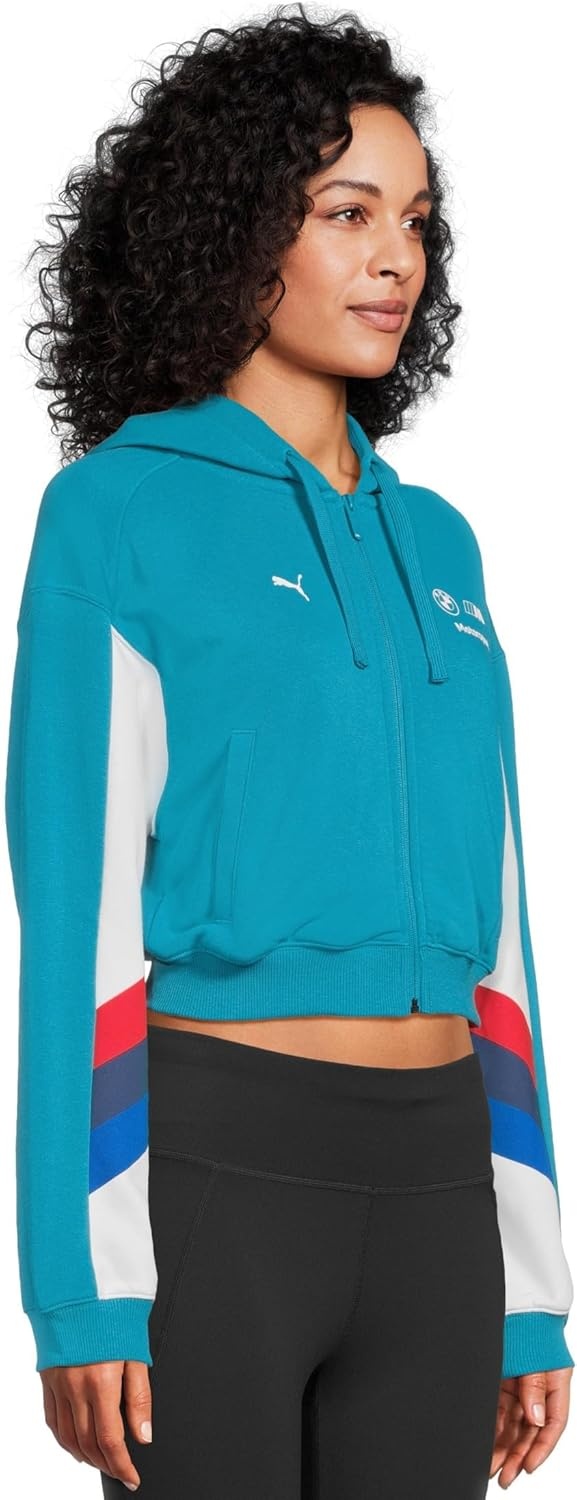 image:imagePUMA Women Bmw M Motorsport Sweat JacketTropical Blue Ah25